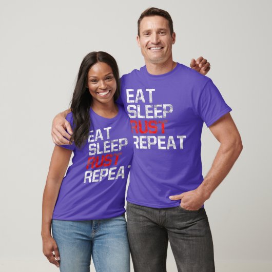 T-shirt EAT SLEEP RAID REPEAT Game (Unisexe)