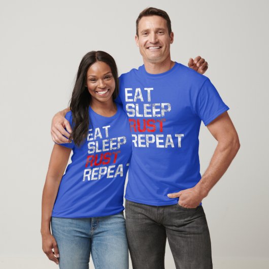 T-shirt EAT SLEEP RAID REPEAT Game (Unisexe)