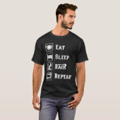 T-shirt Eat Sleep Raid Répéter Jeu Wow Rpg (Devant entier)