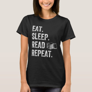T-shirt Eat Sleep Read Repeat  Reader  Books