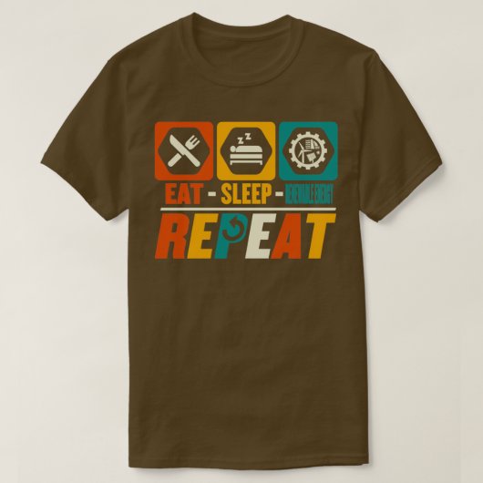 T-shirt Eat Sleep Renewable Energy Repeat Funny Green Ener (Design devant)