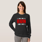 T-shirt Eat Sleep Run Répéter Funny Runner Quote (Devant entier)