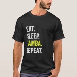 T-shirt Eat Sleep Samba Répéter la tenue de partenaire de