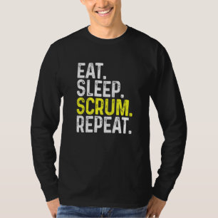 T-shirt Eat Sleep Scrum Répéter Joueur de rugby