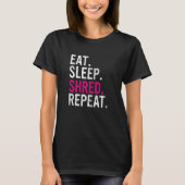 T-shirt Eat Sleep Shred Repeat MTB (Devant)