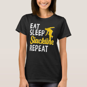 T-shirt Eat Sleep Slackline Slackliner Balance