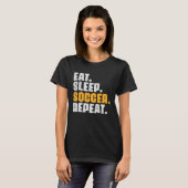 T-shirt Eat Sleep Soccer Repeat Soccer Player Retro Vint (Devant entier)