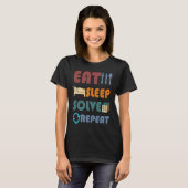 T-shirt Eat Sleep Solve Repeat  Solve Cube Puzzle Fun (Devant entier)
