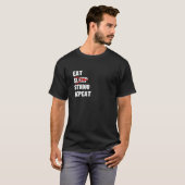 T-shirt Eat Sleep Studio Répéter Funny Architecture Don T (Devant entier)