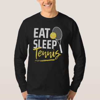 T-shirt Eat Sleep Tennis Player Funny Men's Women's Sports