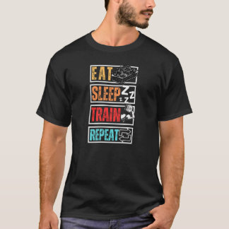 T-shirt Eat Sleep Train Repeat 