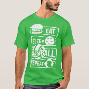 T-shirt Eat Sleep Volleyball Repeat Ball Sports Team (2)