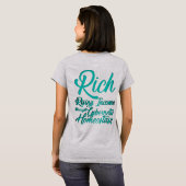 T-Shirt „Eat the Rich now“ WilleSeries (Achterkant volledig)