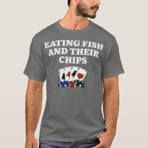 T-shirt Eating Fish and Their Chips