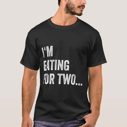 T-shirt Eating For Two Drinking For Three Couples Shirts _ (Devant)
