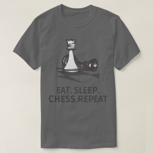 T-shirt EATSLEEPCHESSREPEAT Téléphone Boîtes Et Autres Cad (Design devant)