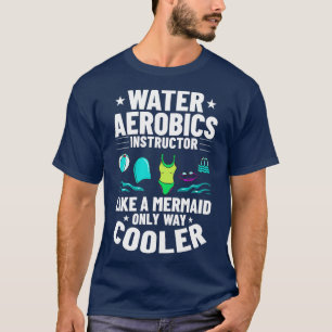 T-shirt Eau Aqua Aquafit Aquafit Fitness Workout 12