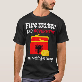 T-shirt Eau de pompiers et gouvernement ne font preuve d'a