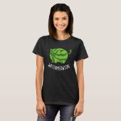 T-shirt Eau-fond lon Funny Watermelon Chat Pun Dark BG (Devant entier)