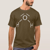 T-shirt Eau H2O Chimie Structure moléculaire (Devant)