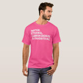 T-shirt Eau L'éthanol et le CO2 rendent difficile Seltzer (Devant entier)