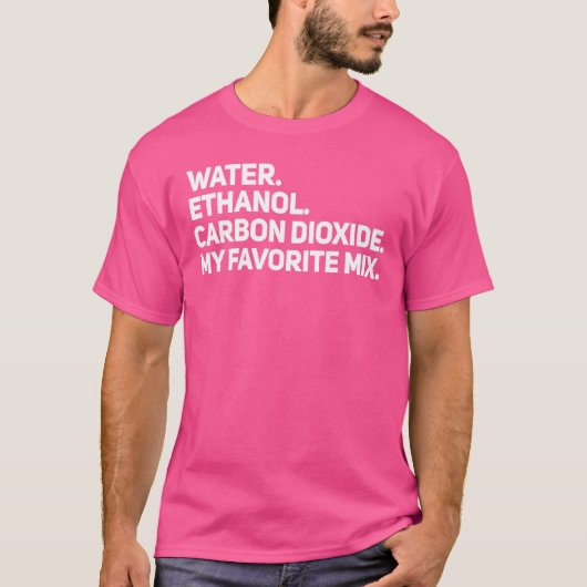 T-shirt Eau L'éthanol et le CO2 rendent difficile Seltzer (Devant)