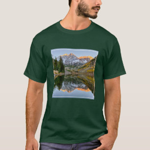 T-shirt Eau   Maroon Bells Lake Aspen Trees