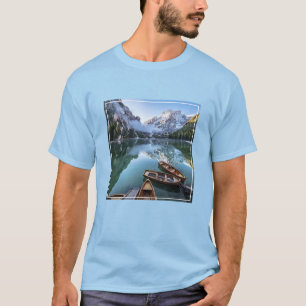 T-shirt Eau   Pragser Wildsee Dolomites Italie