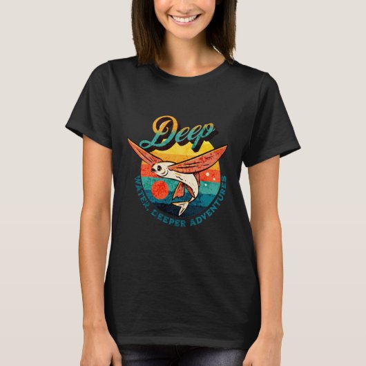 T-shirt Eau profonde, Aventures plus profondes (Devant)