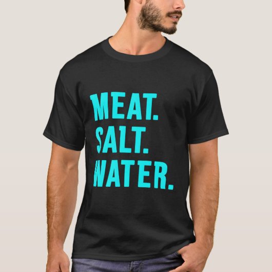 T-shirt Eau salée de viande (Devant)