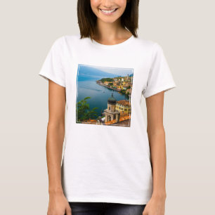 T-shirt Eau San Benedetto Church Lake Garda, Italie