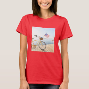 T-shirt Eau   Vélo au bord du lac