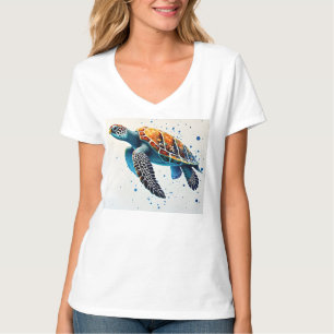T-shirt Eaux calmes : Célébrez les tortues marines avec l'