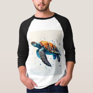 T-shirt Eaux calmes : Célébrez les tortues marines avec l'