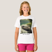 T-shirt "Eaux calmes en attente" (Devant entier)