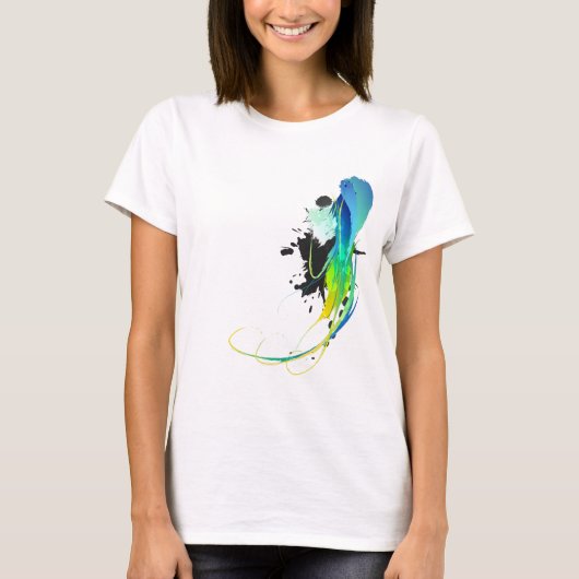 T-shirt Eaux cool Abstraites Plaques de peinture (Devant)