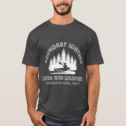 T-shirt Eaux limitrophes Minnesota Vintage BWCA (Devant)