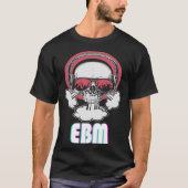 T-shirt EBM Disco Techno Trance Crâne (Devant)