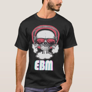T-shirt EBM Disco Techno Trance Crâne