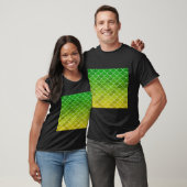 T-shirt Écailles de poisson vert jaune (Unisexe)