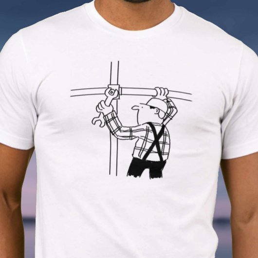 T-shirt Échafaudage montant des échafaudages