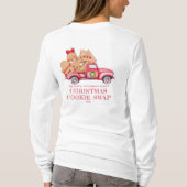T-shirt Échange de cookies de Noël de Camion Rouge (Dos)