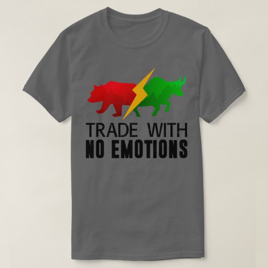 T-shirt Échanger votre plan pas vos émotions Trader Invest (Design devant)