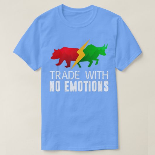 T-shirt Échanger votre plan pas vos émotions Trader Invest (Design devant)