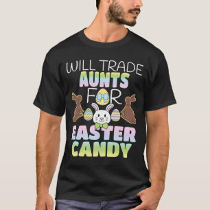 T-shirt Échangerai tantes contre friandises de Pâques Enfa