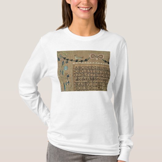 T-shirt Échantillonneur par N.Ford, 1799, New Hampshire (Devant)