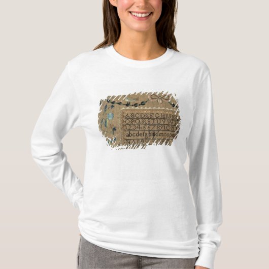 T-shirt Échantillonneur par N.Ford, 1799, New Hampshire (Devant)