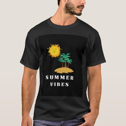 T-shirt Echappement de l'île de vibes d'été (Devant)