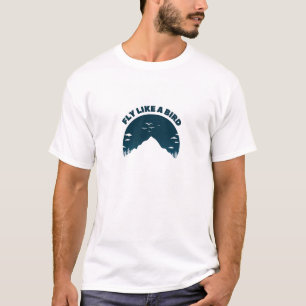 T-shirt Échappement De Montagne - Voler Comme Un Oiseau In
