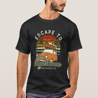 T-shirt Échapper À Edgartown Beach Massachusetts Ocean Ma 